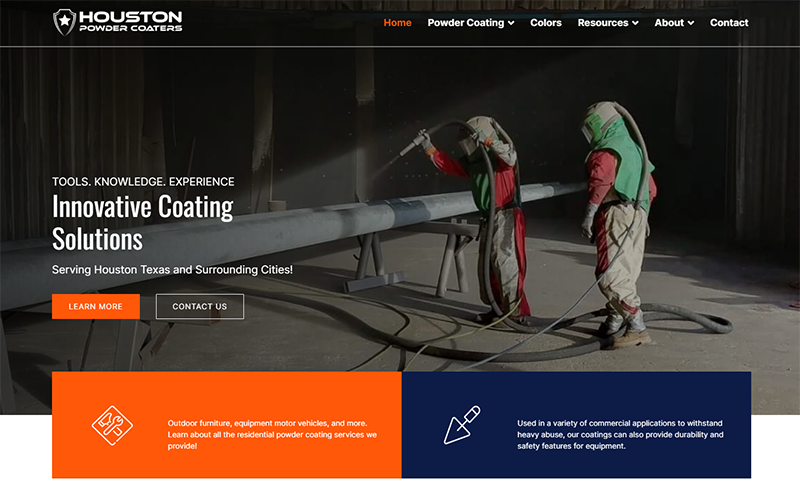 Houston Powder Coaters New Website &  Resource